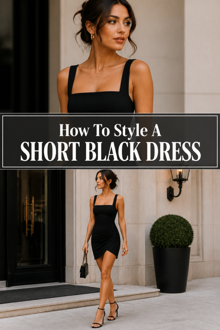 👗 How To Style A Short Black Dress