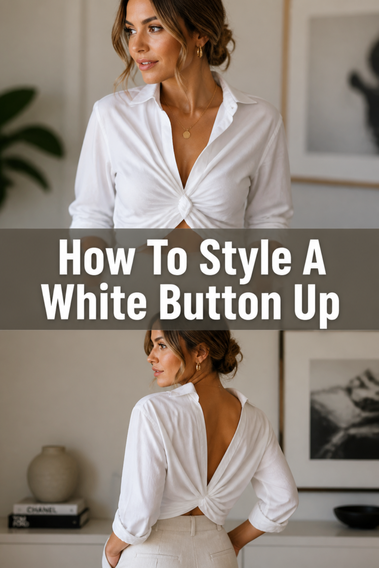 👚 How To Style A White Button Up