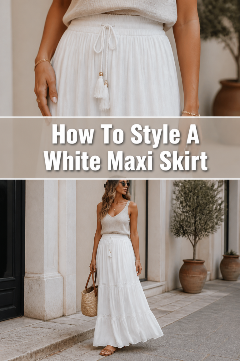 👕 How To Style A White Maxi Skirt