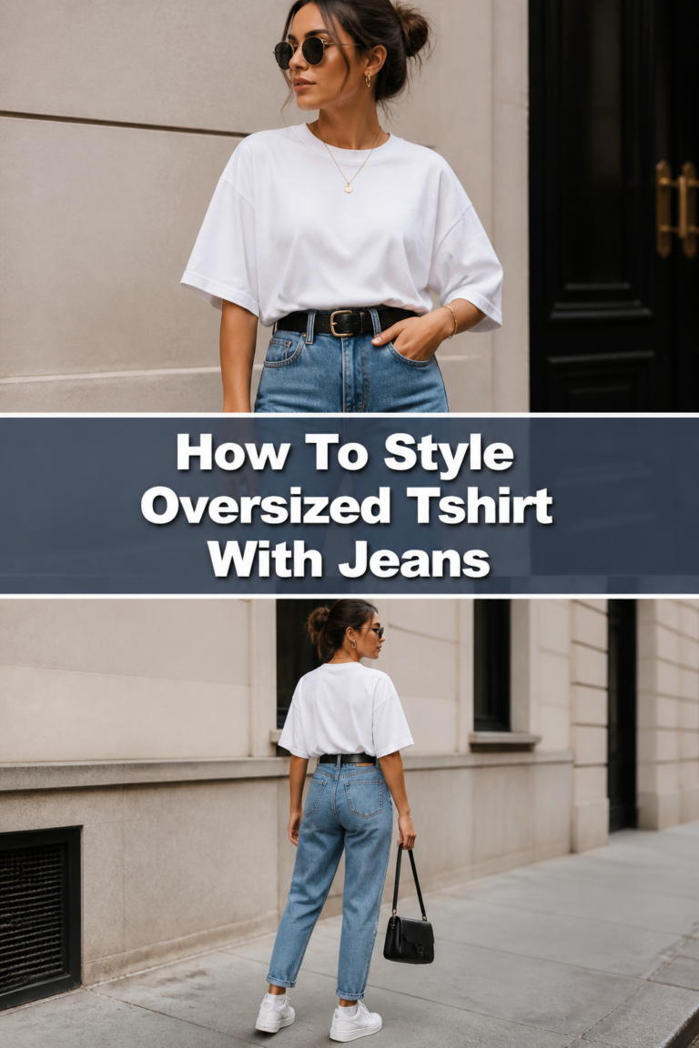 👕 How To Style Oversized Tshirt With Jeans