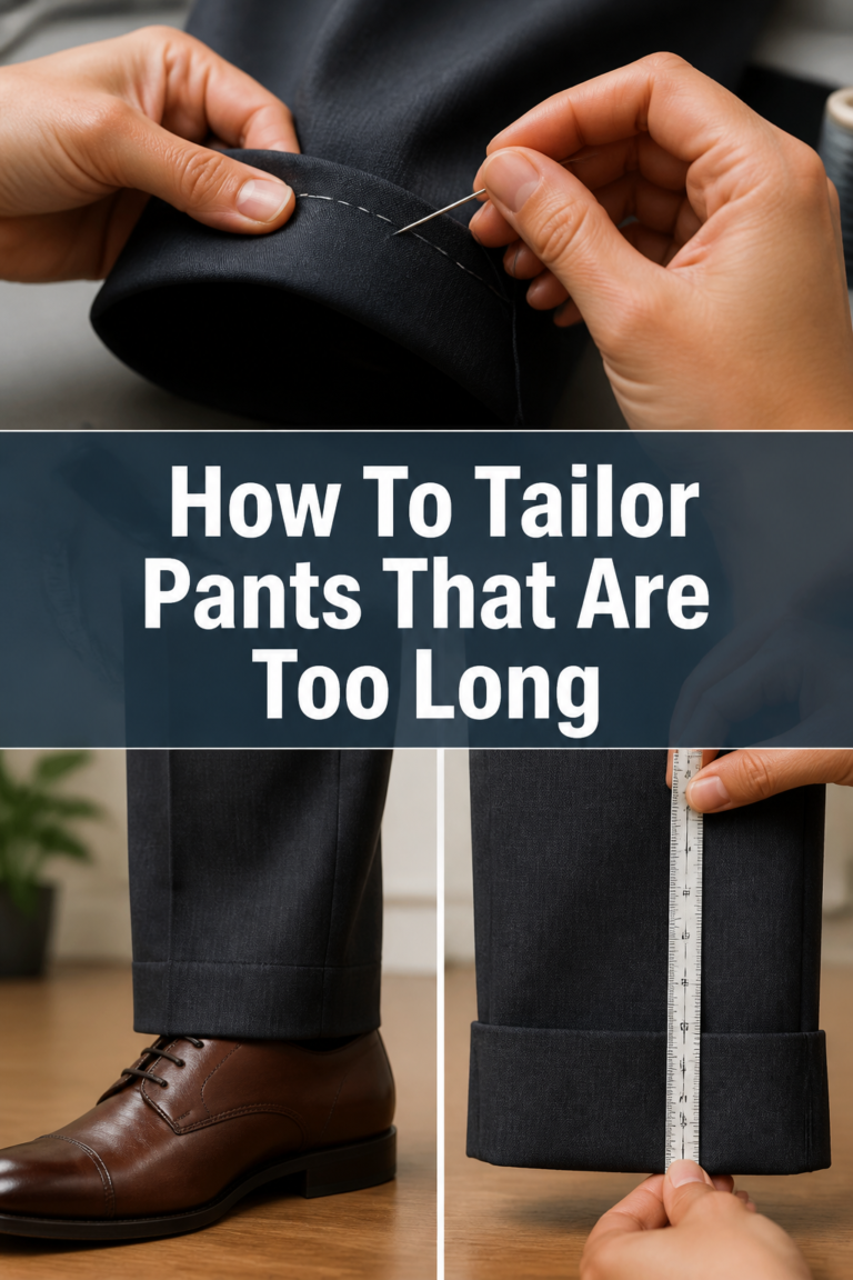 👖 How To Tailor Pants That Are Too Long