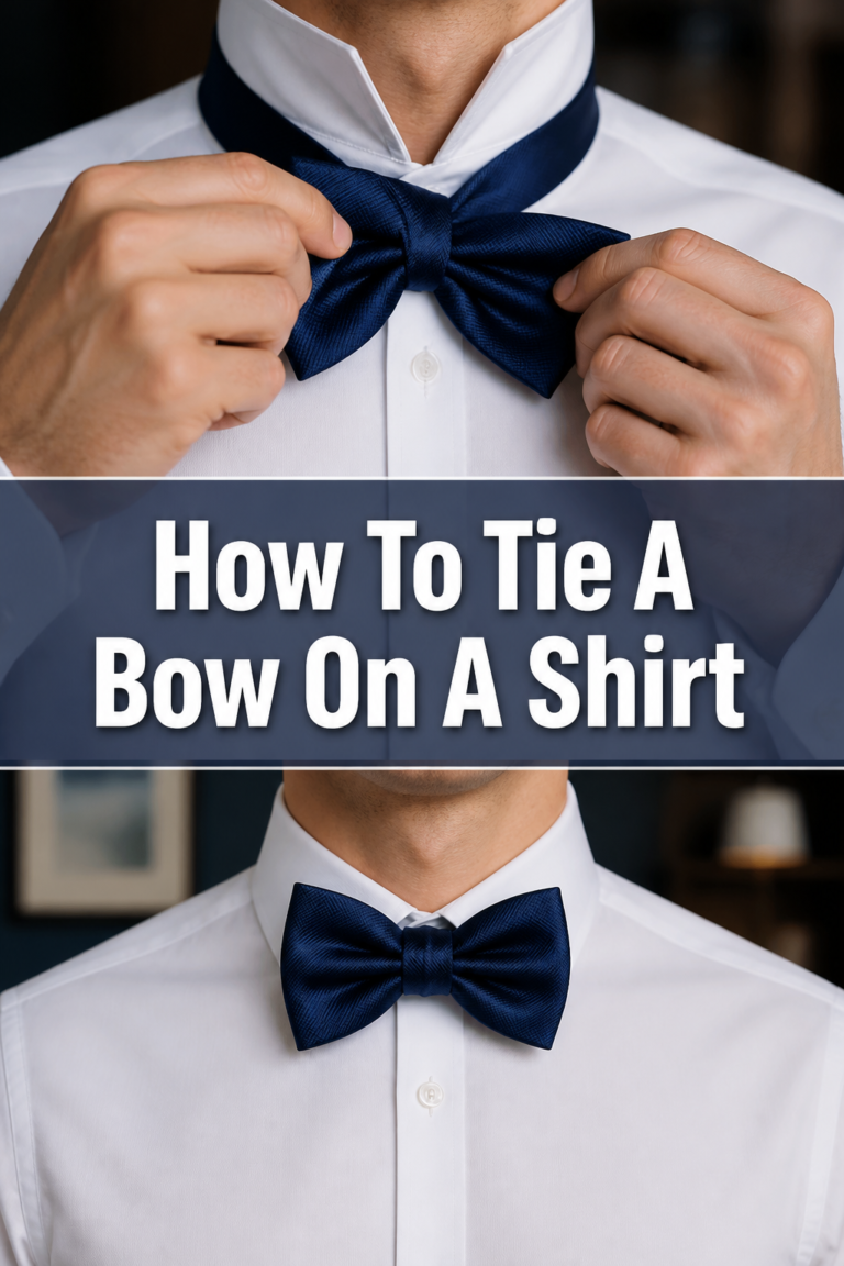 🎀 How To Tie A Bow On A Shirt