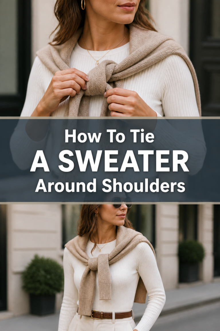 👕 How To Tie A Sweater Around Shoulders