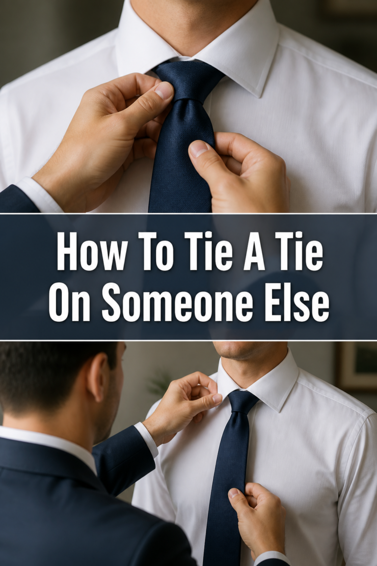 👔 How To Tie A Tie On Someone Else