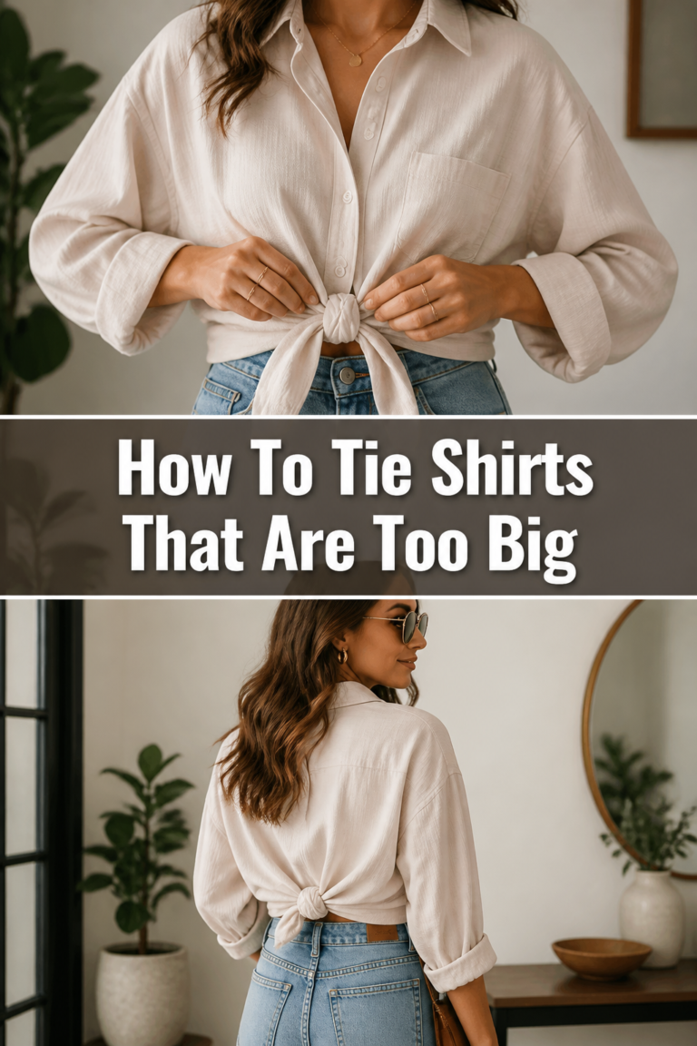 👚 How To Tie Shirts That Are Too Big
