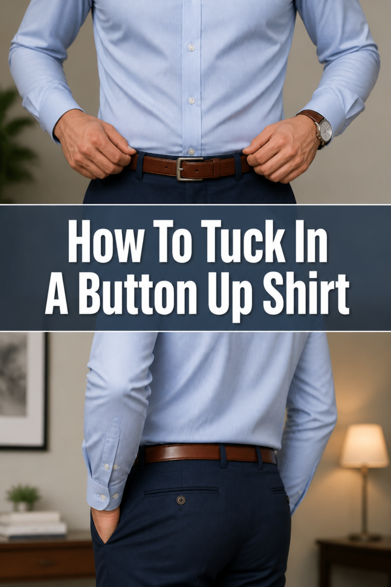 👕 How To Tuck In A Button Up Shirt