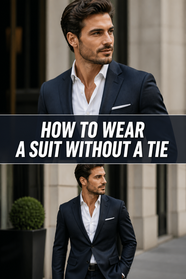👔 How To Wear A Suit Without A Tie