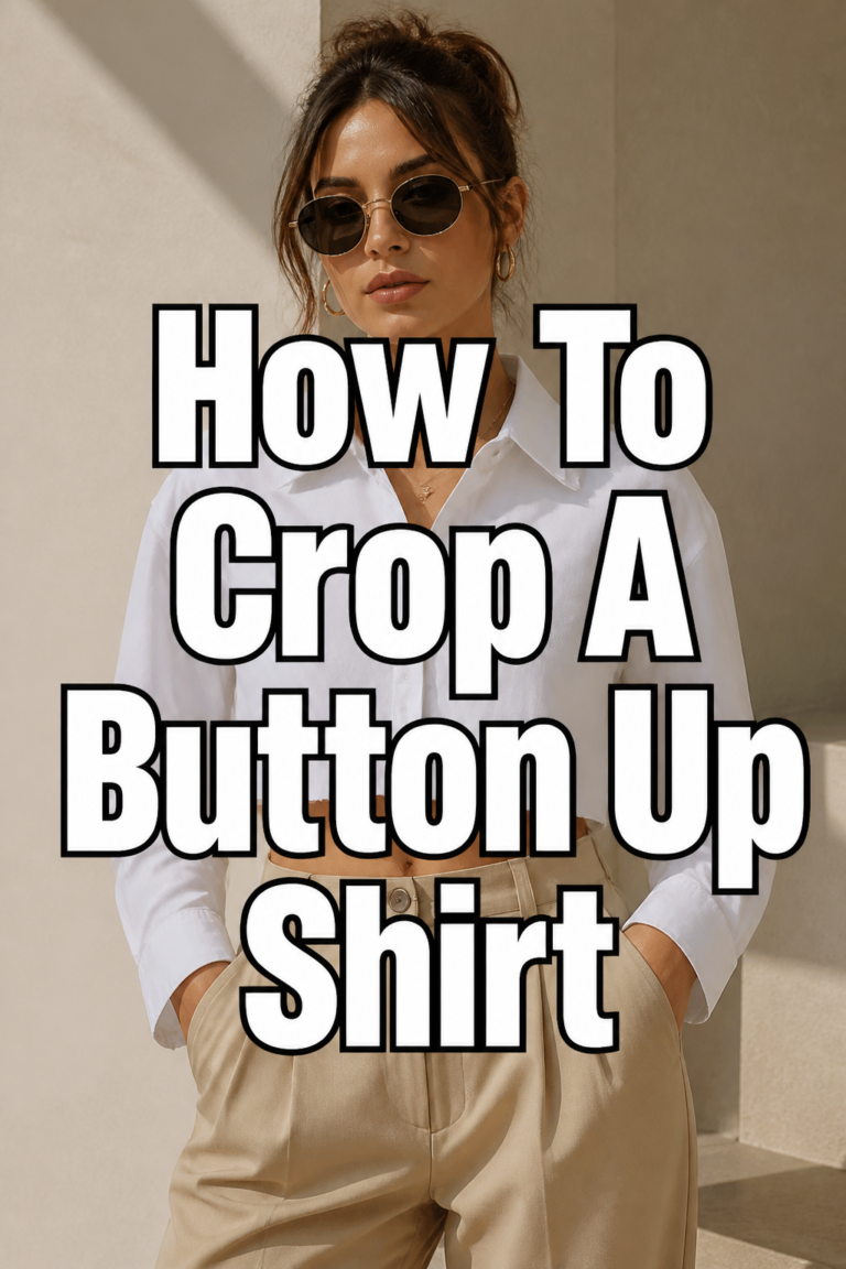 👕 How To Crop A Button Up Shirt