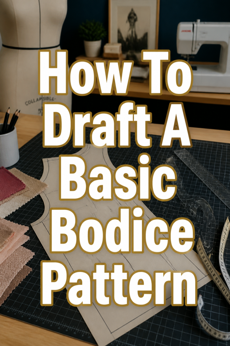 📏 How To Draft A Basic Bodice Pattern