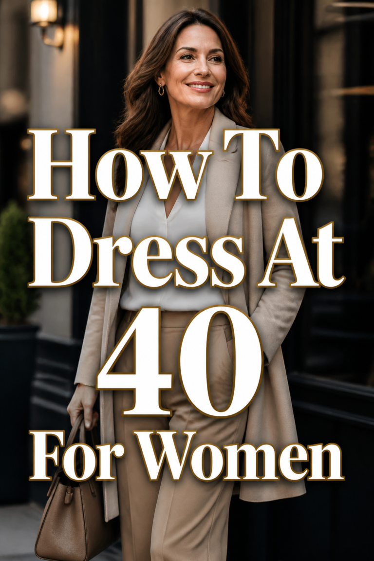 ✨ How To Dress At 40 For Women