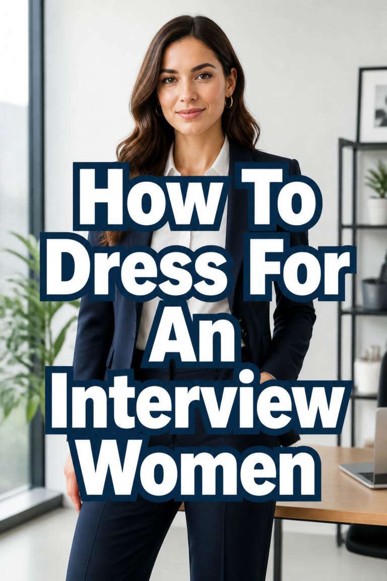 👗 How To Dress For An Interview Women