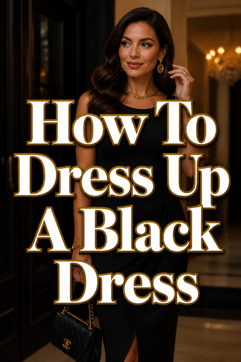 ✨ How To Dress Up A Black Dress