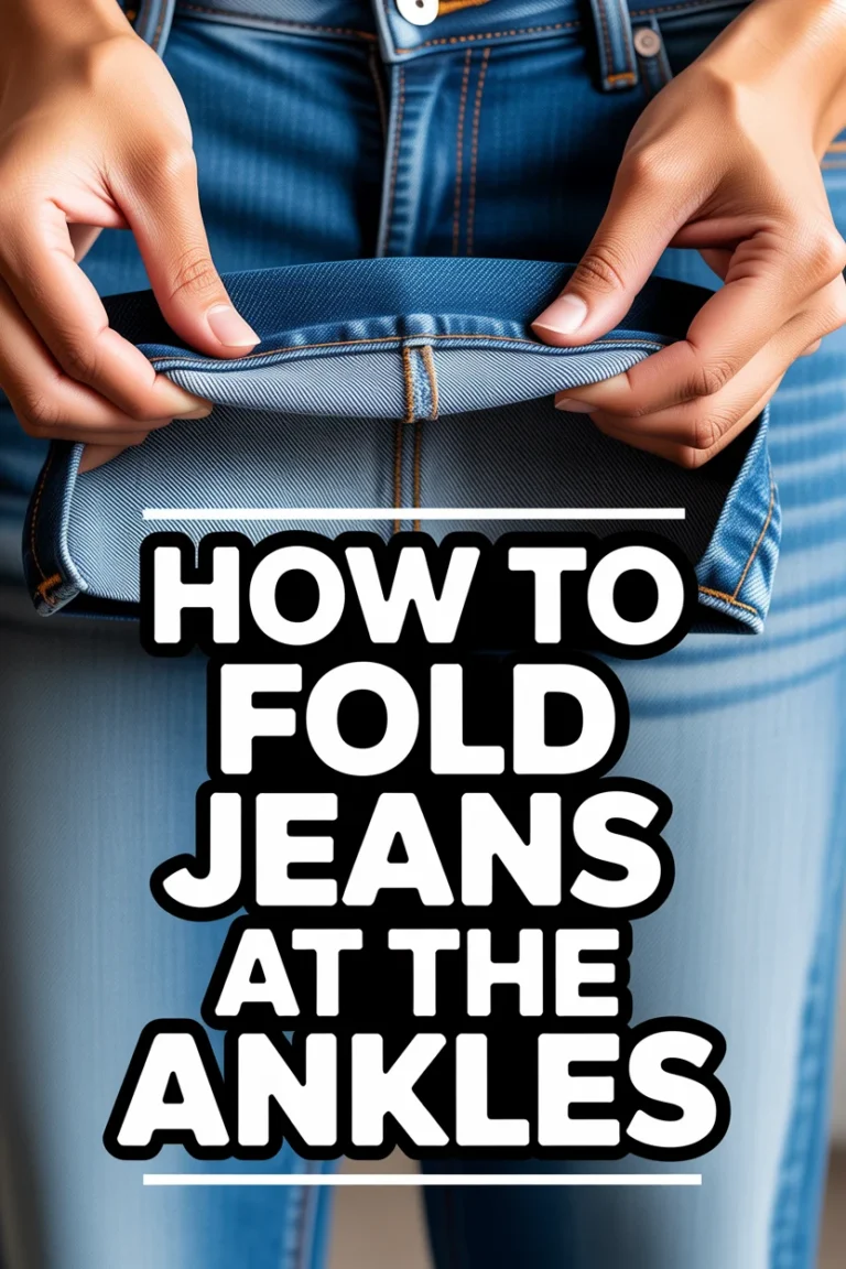 👖 How To Fold Jeans At The Ankles