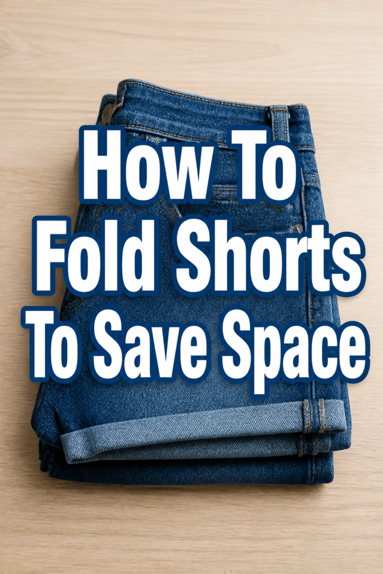 👕 How To Fold Shorts To Save Space