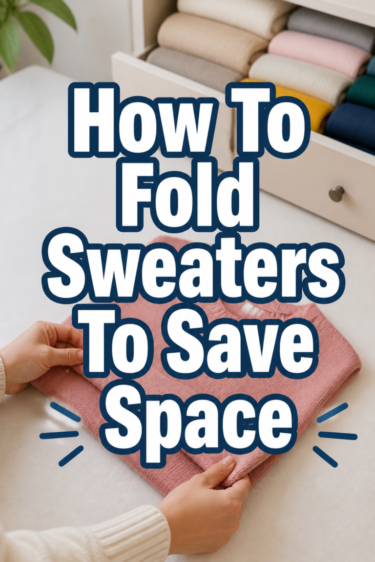 👕 How To Fold Sweaters To Save Space