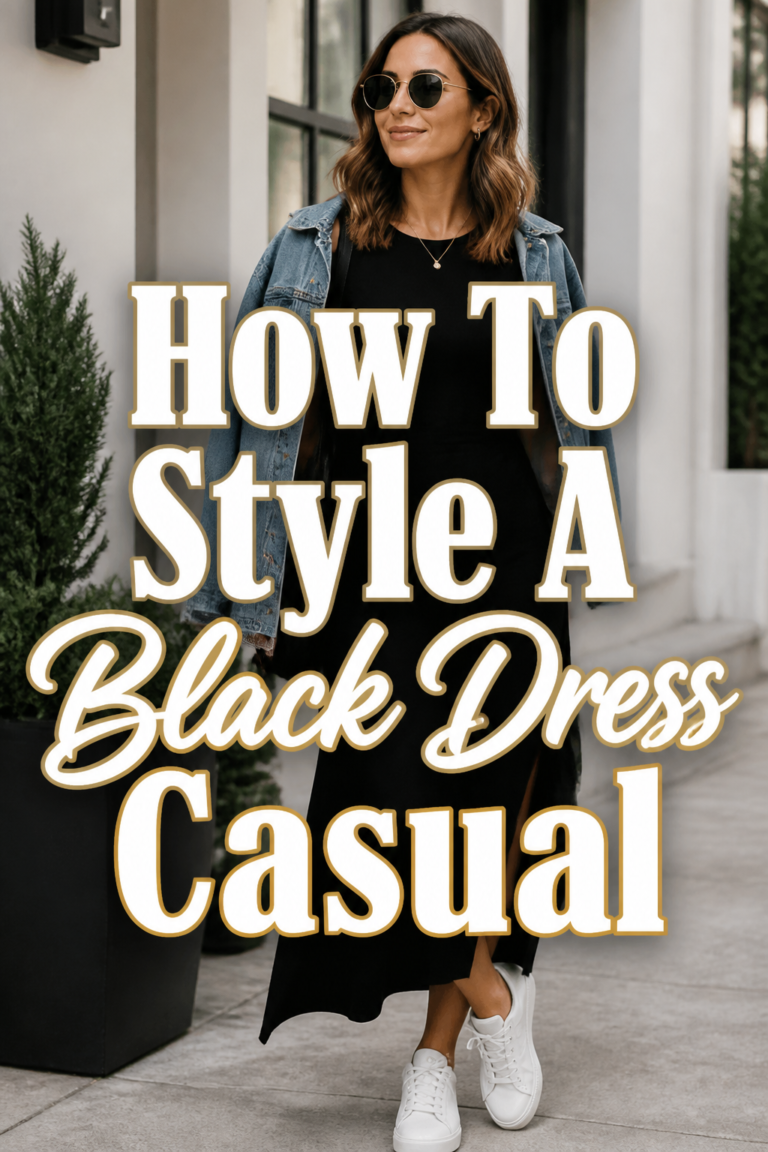 👗 How To Style A Black Dress Casual