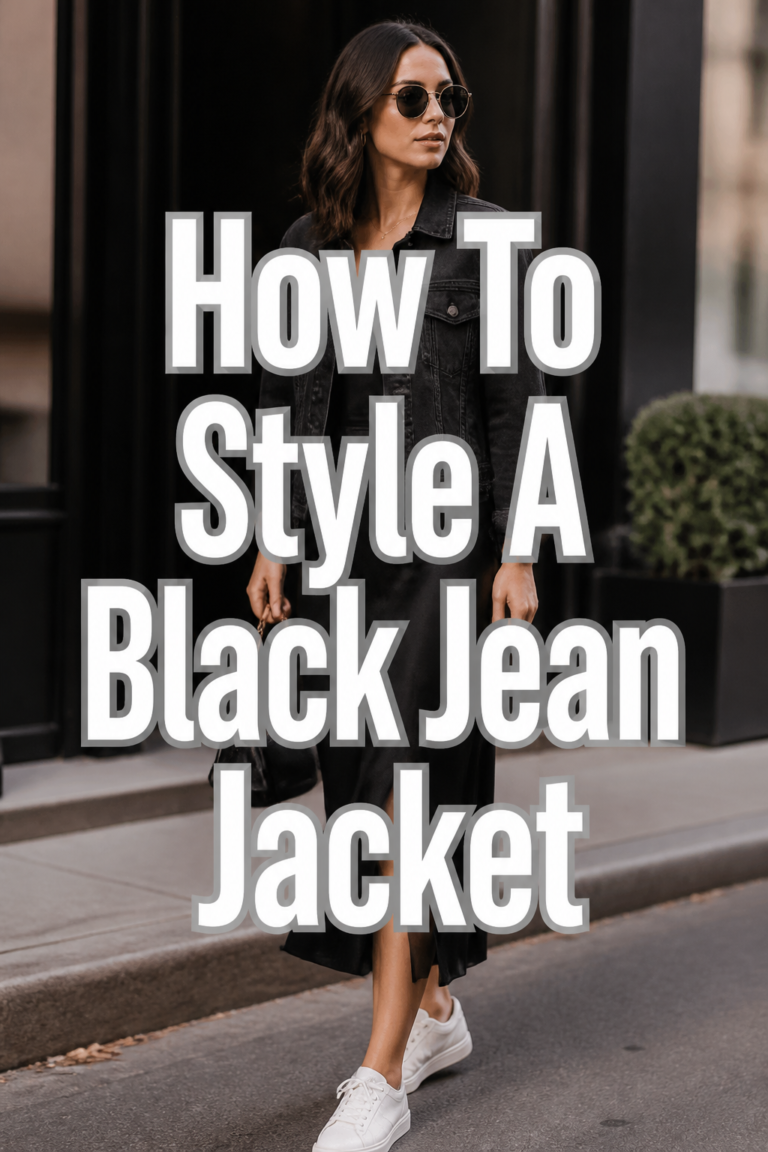 ✨ How To Style A Black Jean Jacket