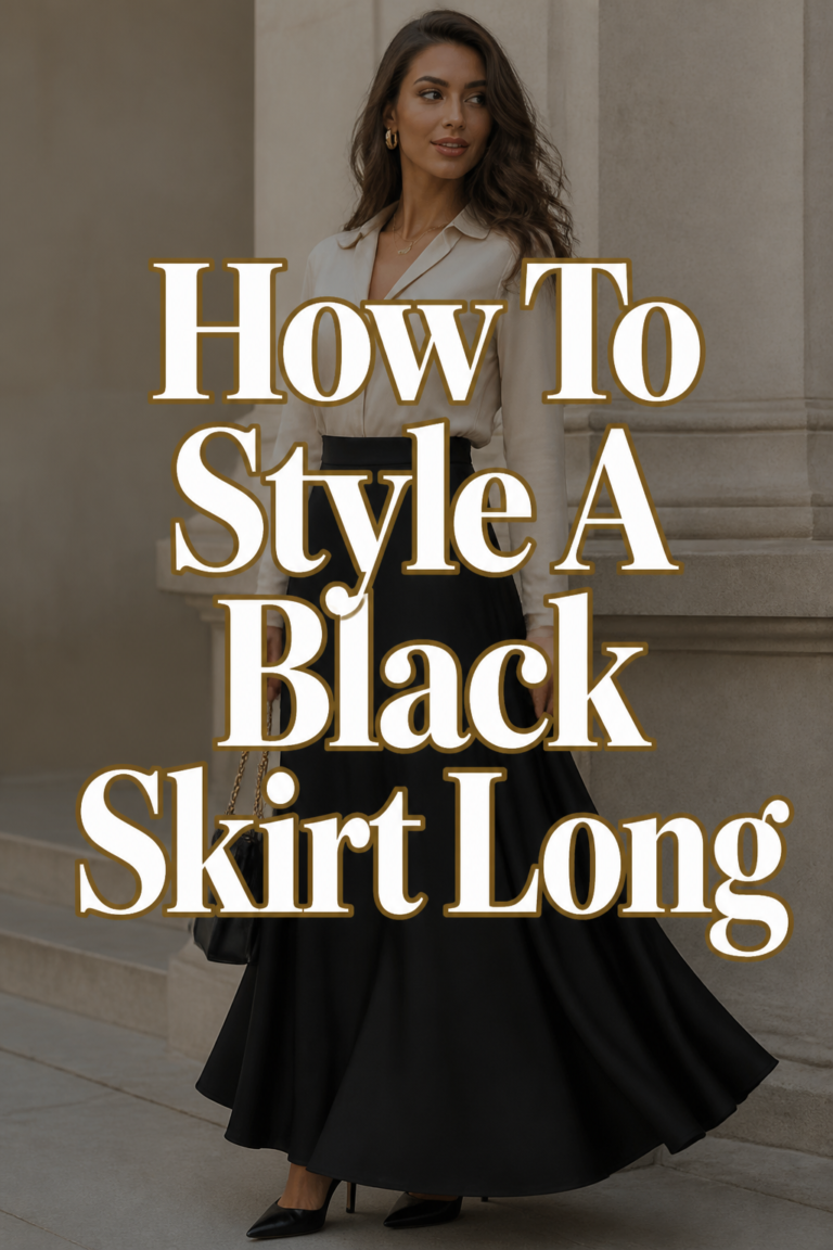 🖤 How To Style A Black Skirt Long