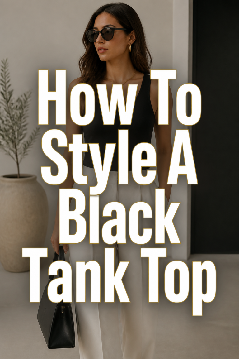 🖤 How To Style A Black Tank Top