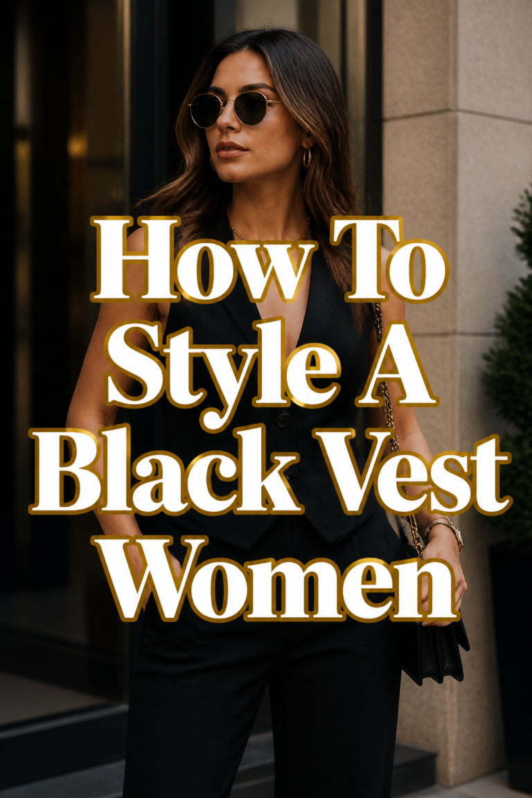 ⚫ How To Style A Black Vest Women