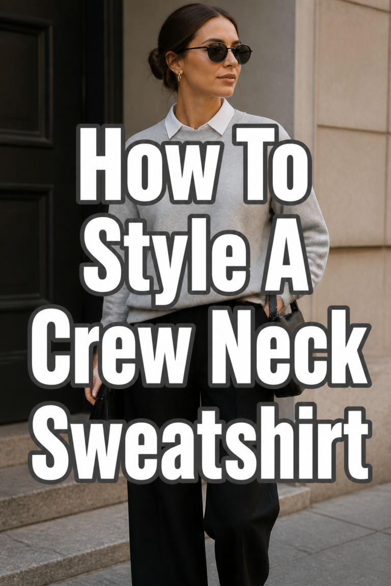 👕 How To Style A Crew Neck Sweatshirt