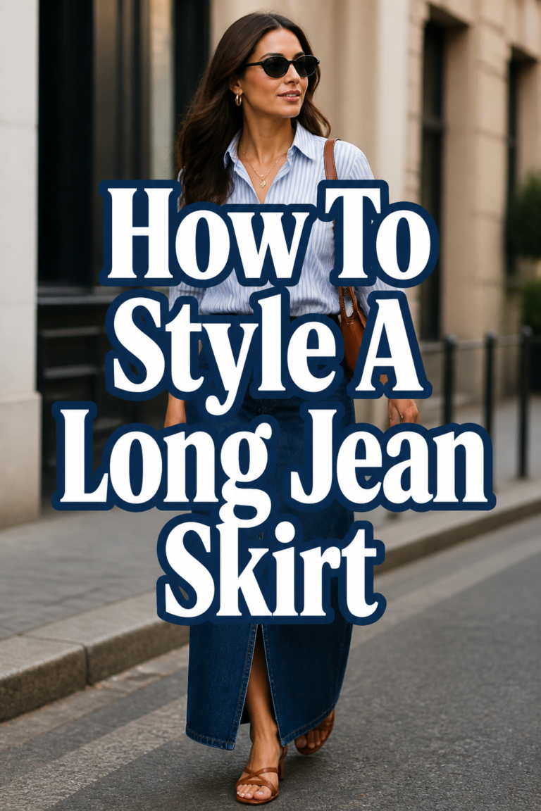 👖 How To Style A Long Jean Skirt