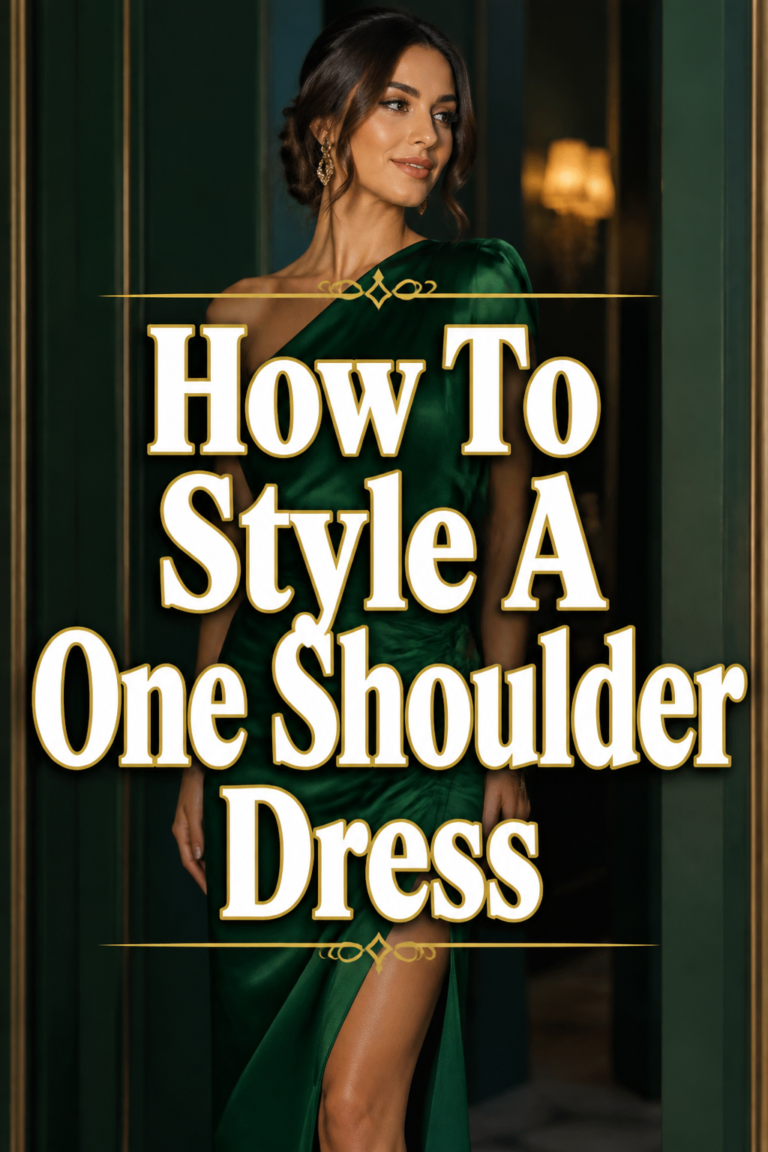 💃 How To Style A One Shoulder Dress