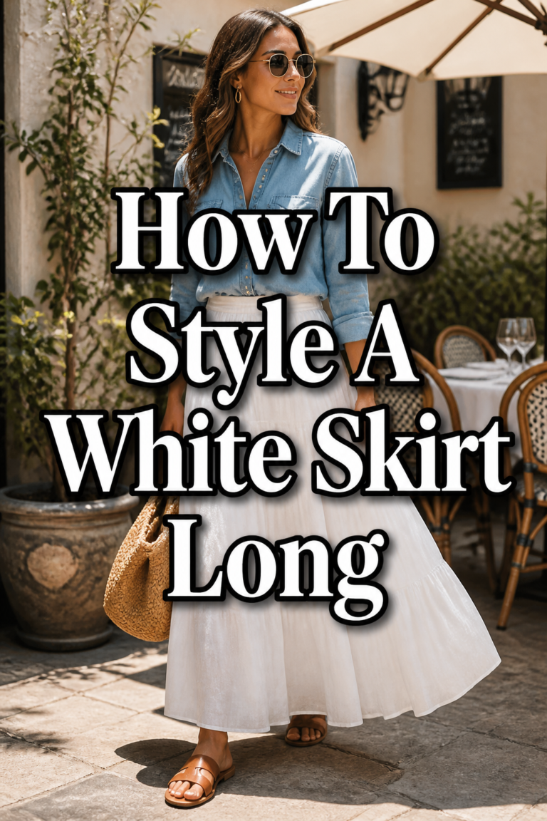 👗 How To Style A White Skirt Long