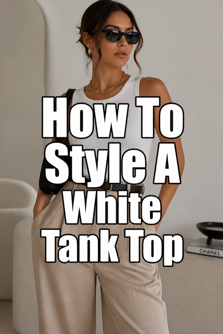 👕 How To Style A White Tank Top