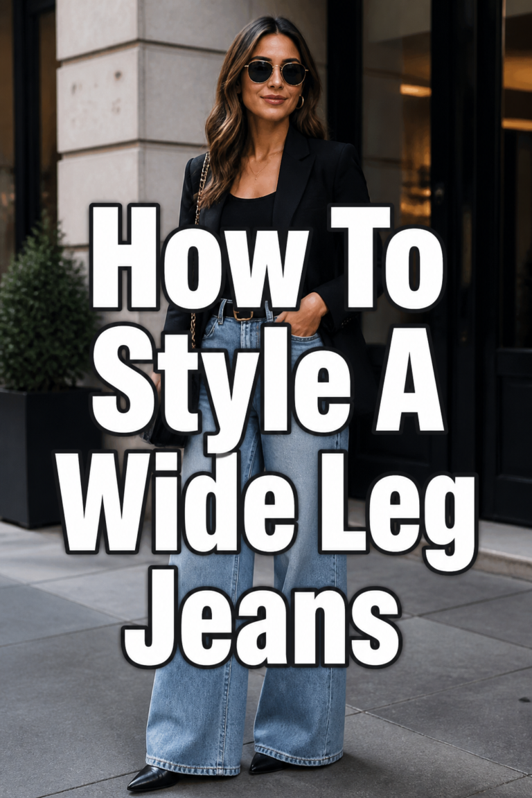 👖 How To Style A Wide Leg Jeans
