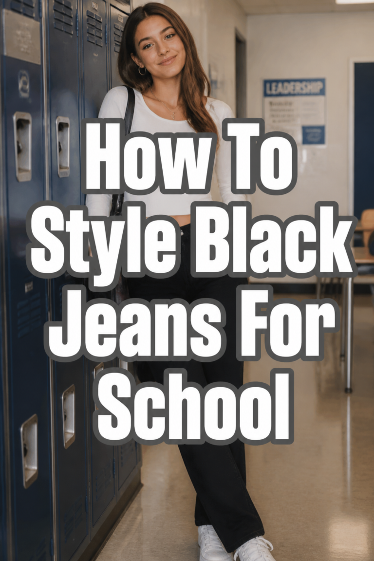👖 How To Style Black Jeans For School