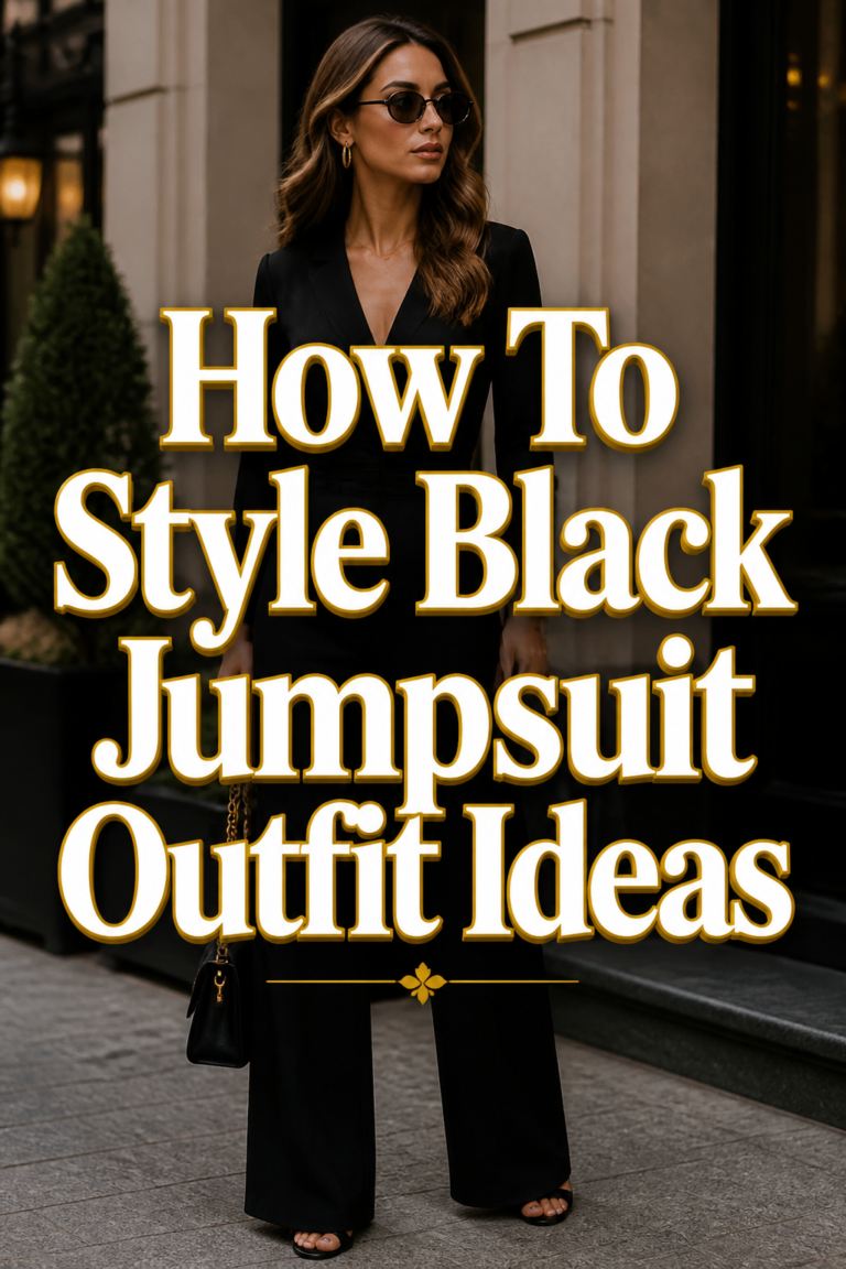 👩🏻‍♀️ How To Style Black Jumpsuit Outfit Ideas