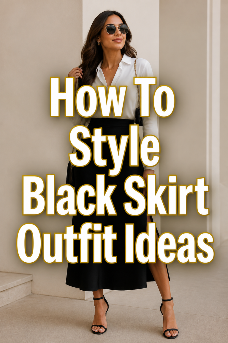👗 How To Style Black Skirt Outfit Ideas