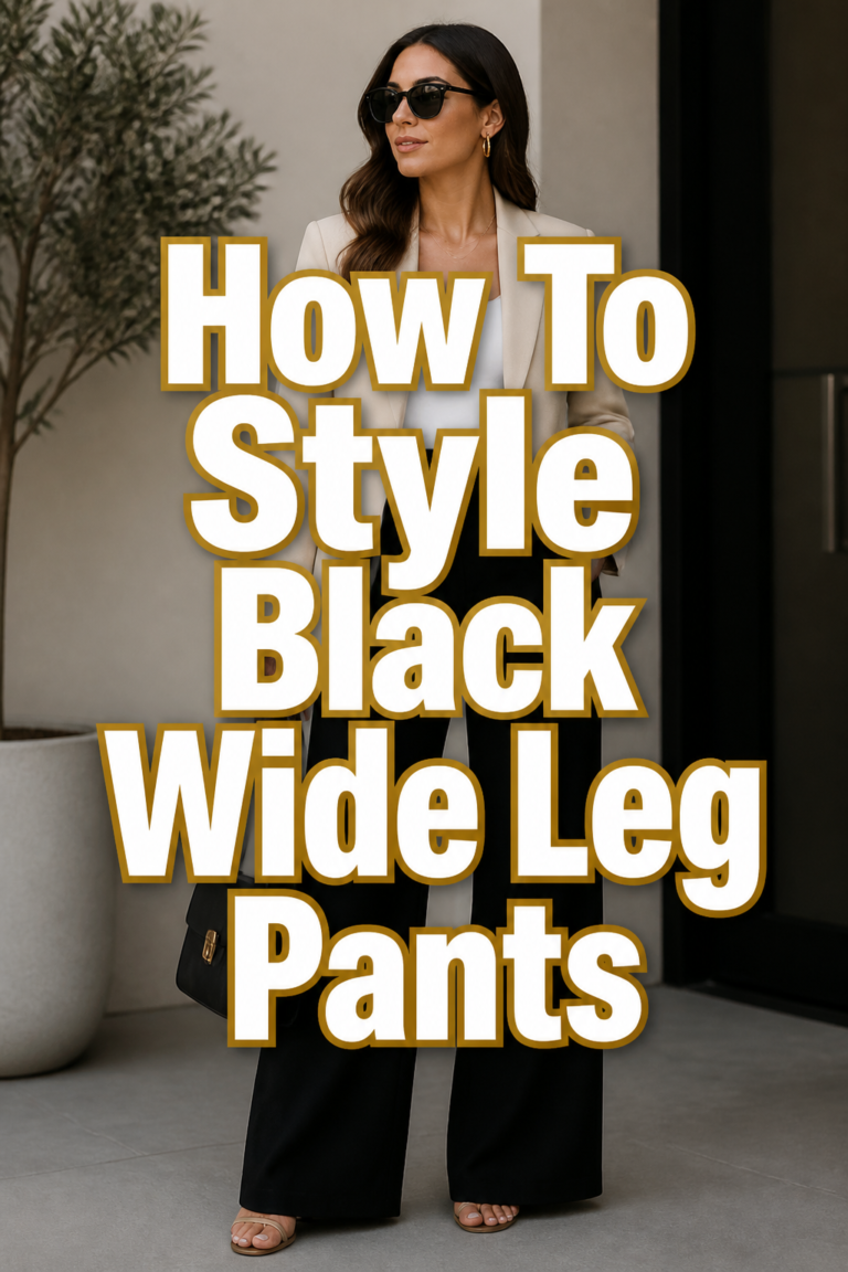 👖 How To Style Black Wide Leg Pants