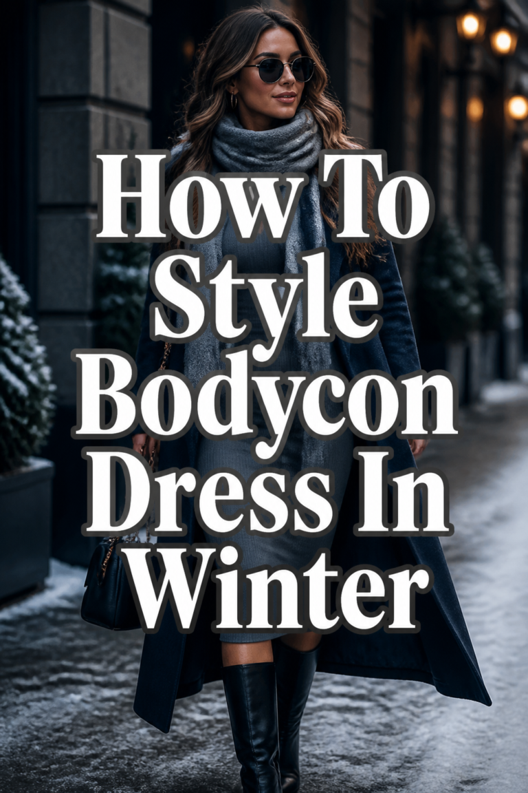 ❄️ How To Style Bodycon Dress In Winter