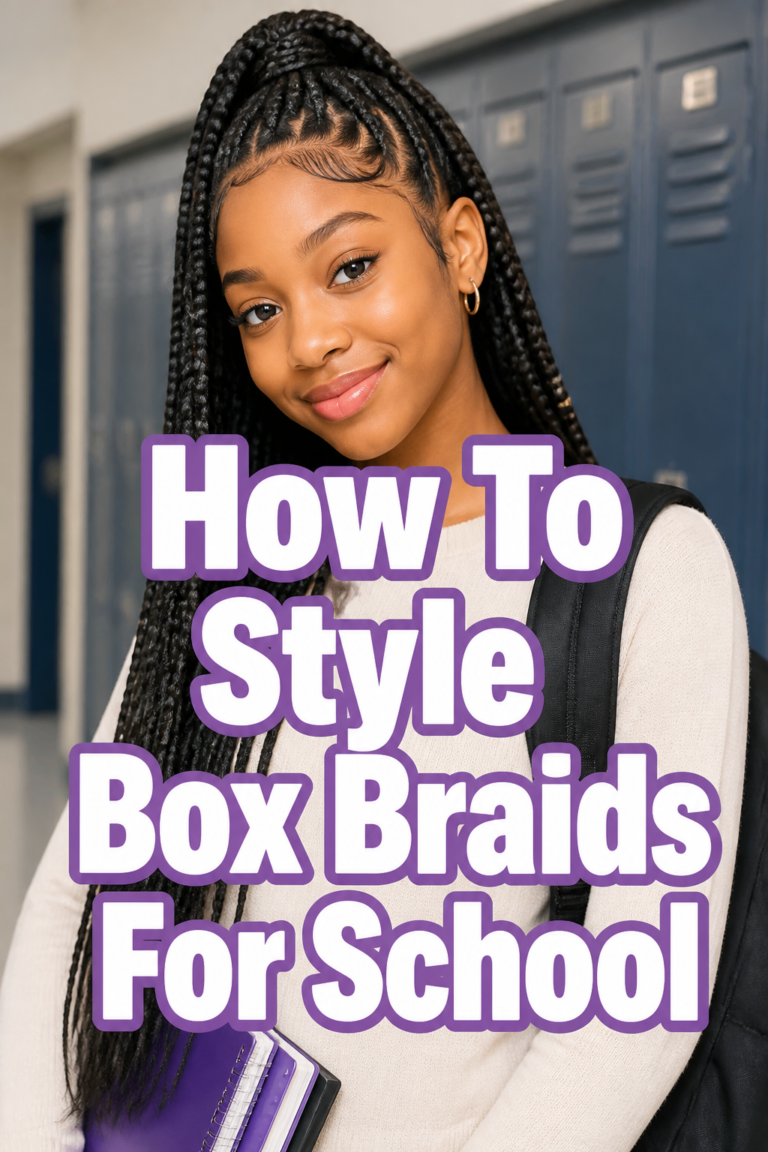 ✨ How To Style Box Braids For School