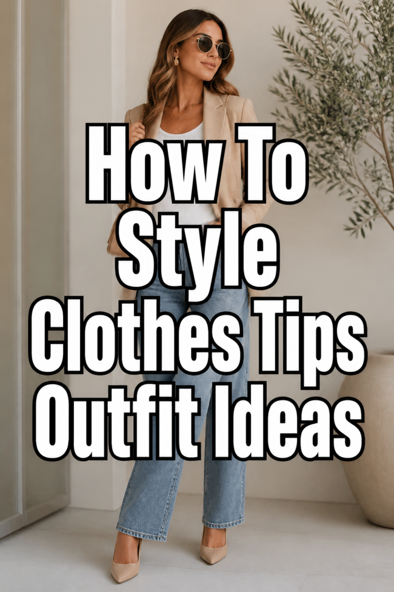 👗 How To Style Clothes Tips Outfit Ideas