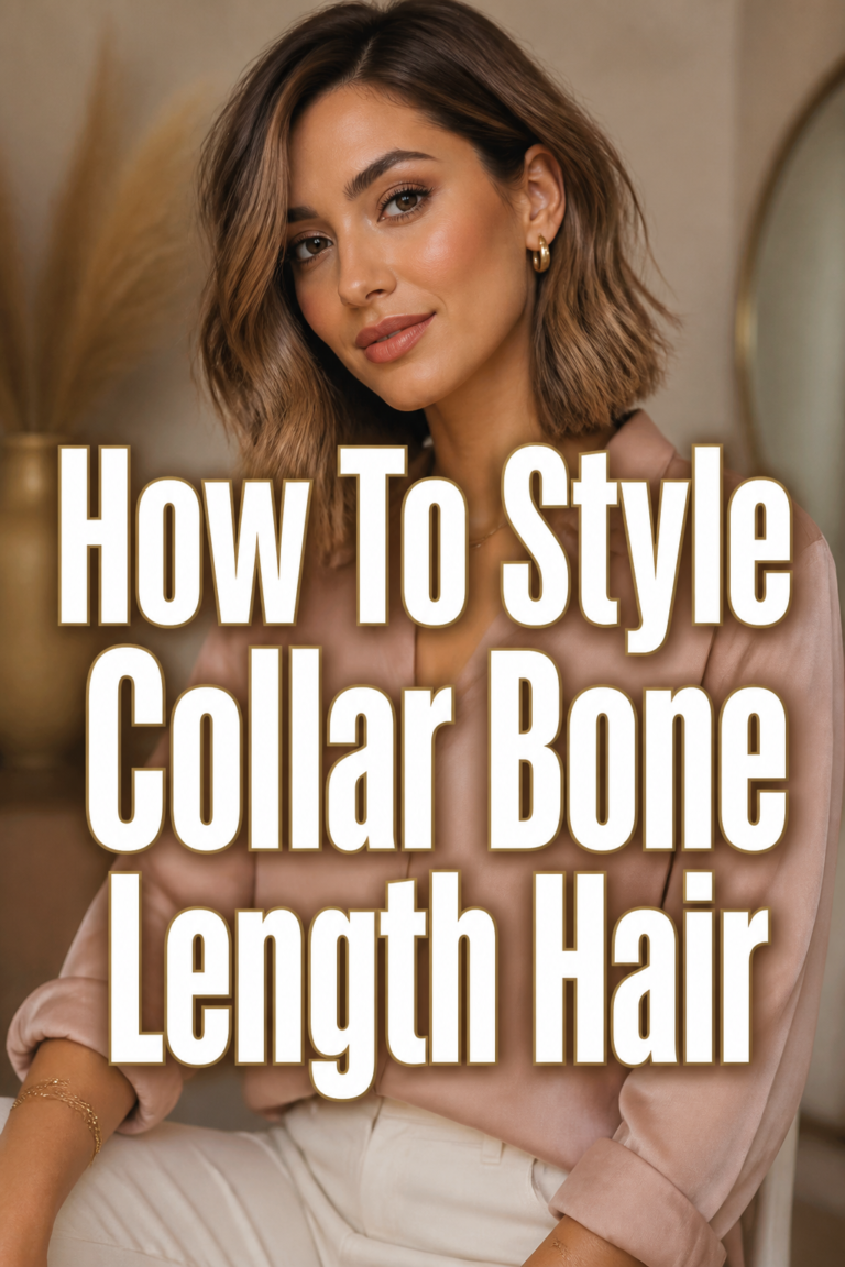 ✨ How To Style Collar Bone Length Hair