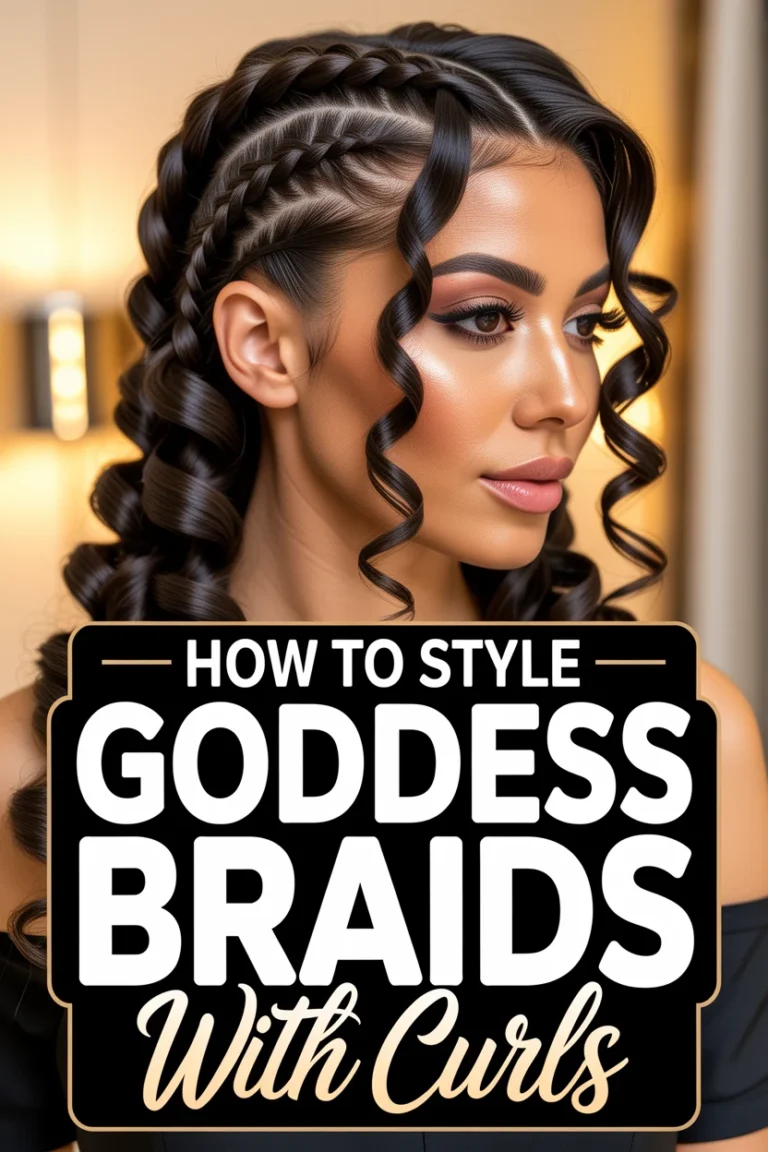 ✨ How To Style Goddess Braids With Curls