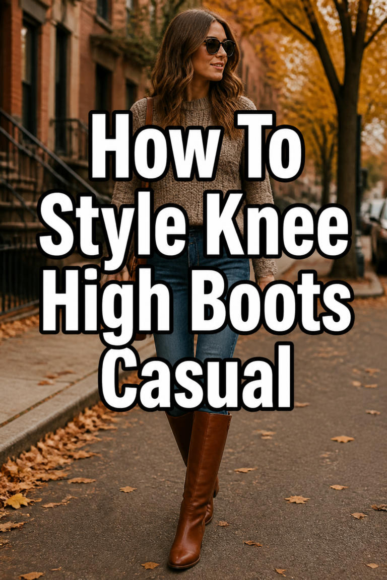 👢 How To Style Knee High Boots Casual