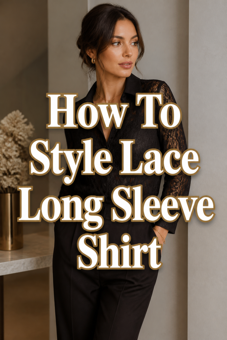 ✨ How To Style Lace Long Sleeve Shirt