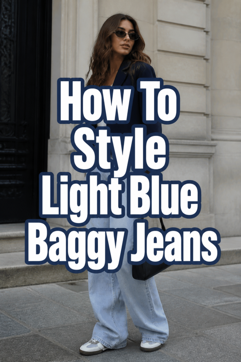 👖 How To Style Light Blue Baggy Jeans