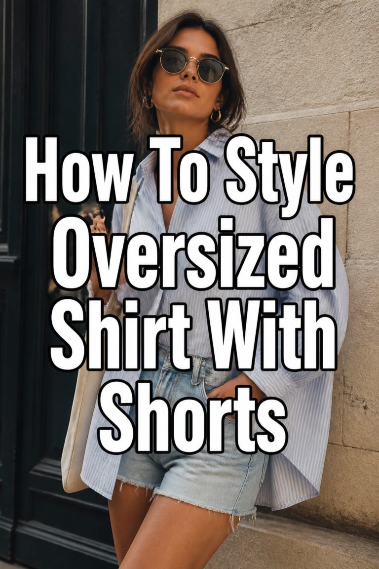 👕 How To Style Oversized Shirt With Shorts