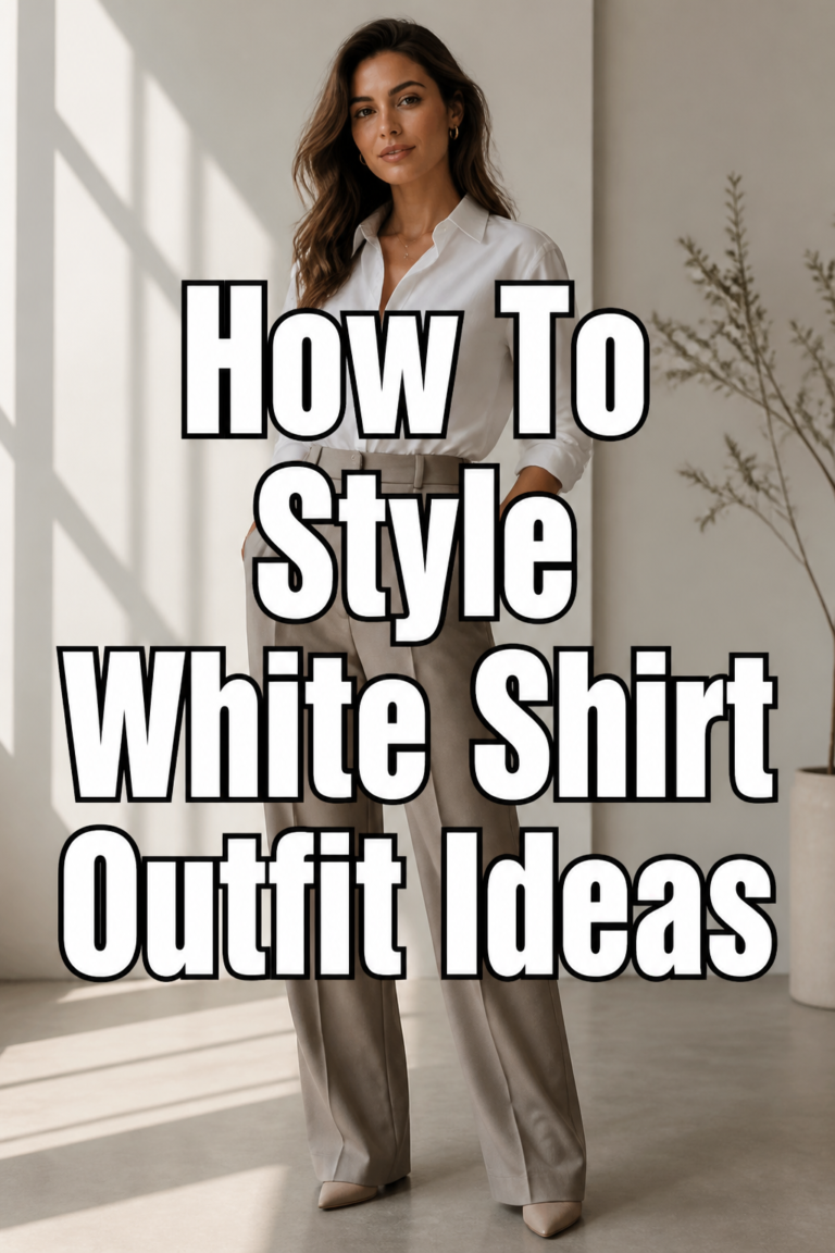 ⭐ How To Style White Shirt Outfit Ideas