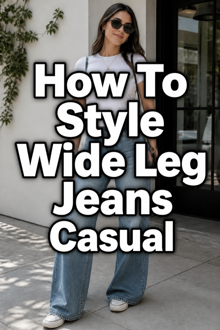 👖 How To Style Wide Leg Jeans Casual