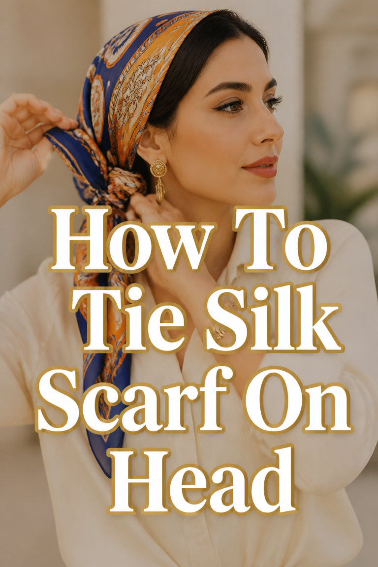 🧣 How To Tie Silk Scarf On Head