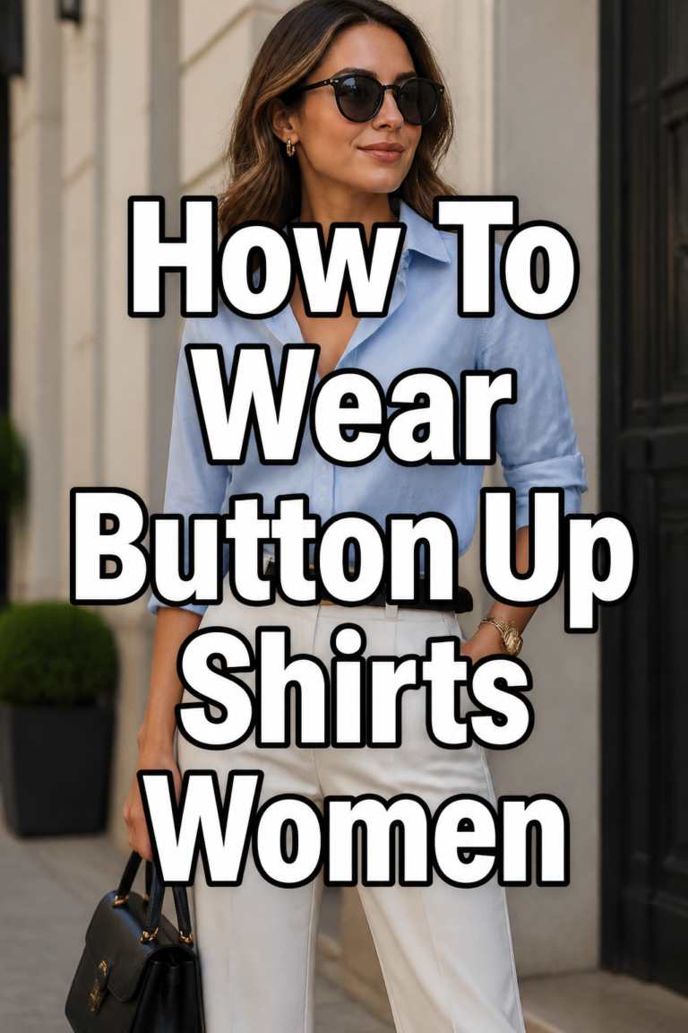 👚 How To Wear Button Up Shirts Women