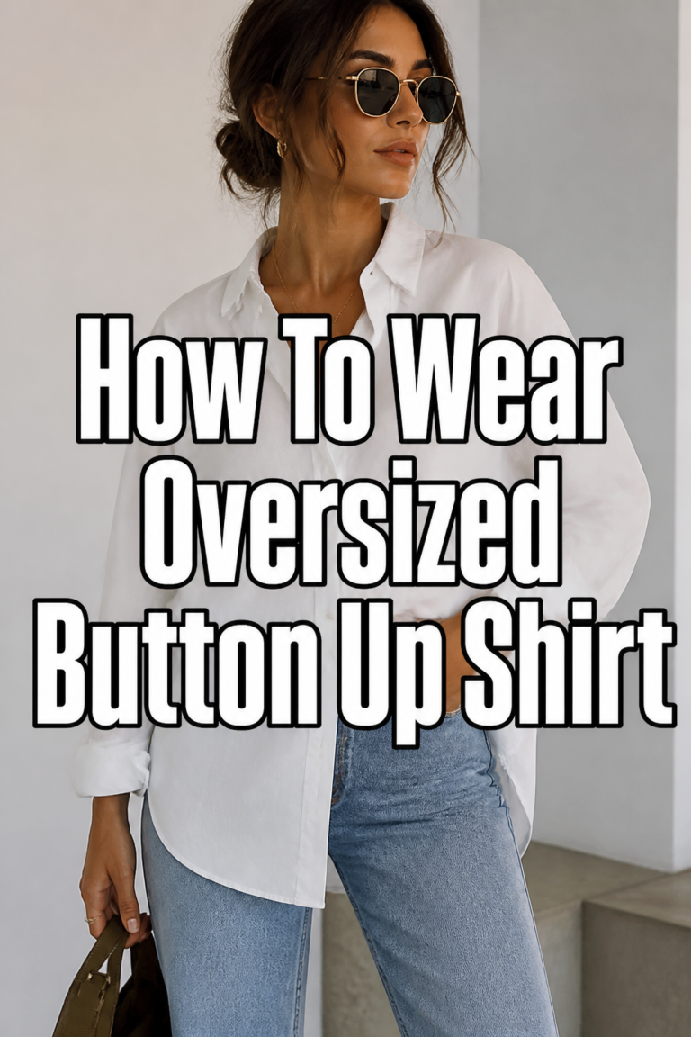 👕 How To Wear Oversized Button Up Shirt