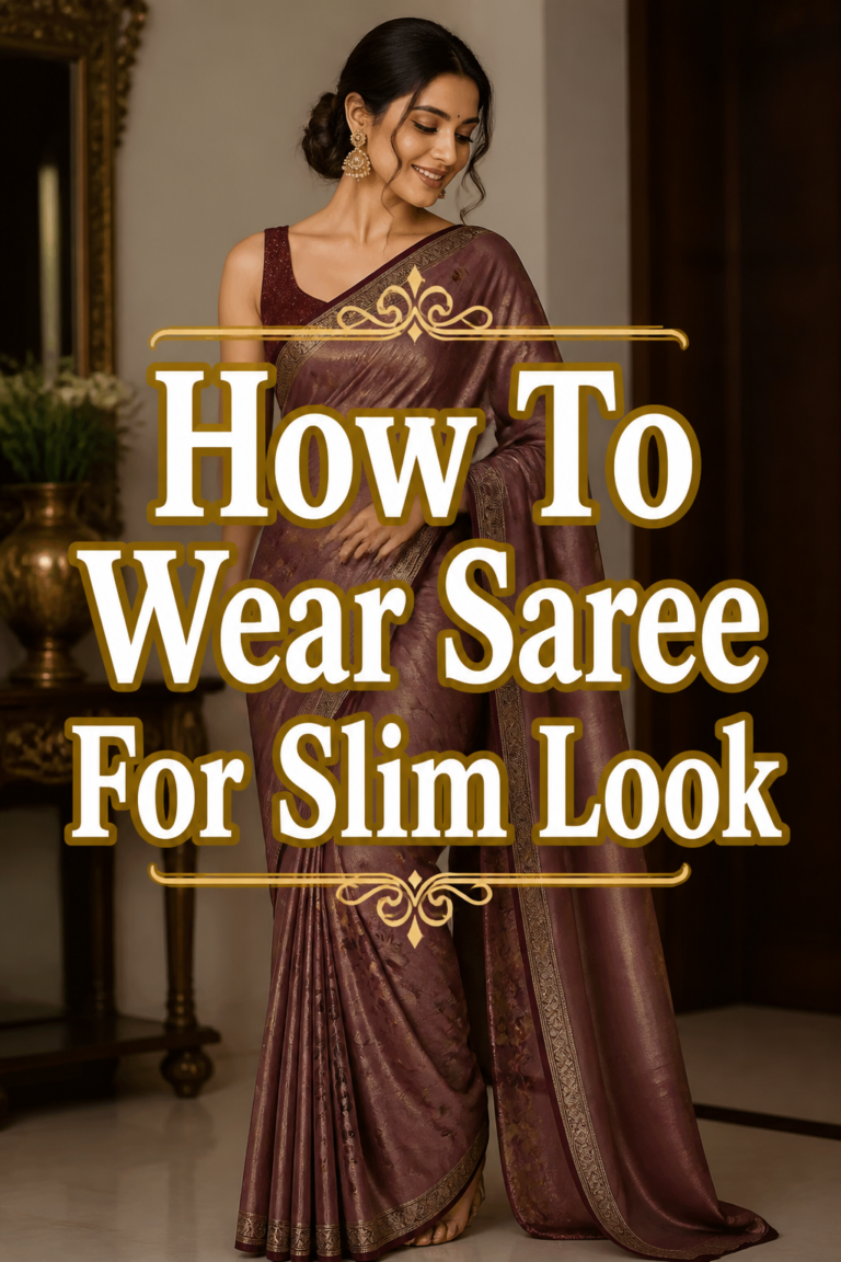 💃 How To Wear Saree For Slim Look