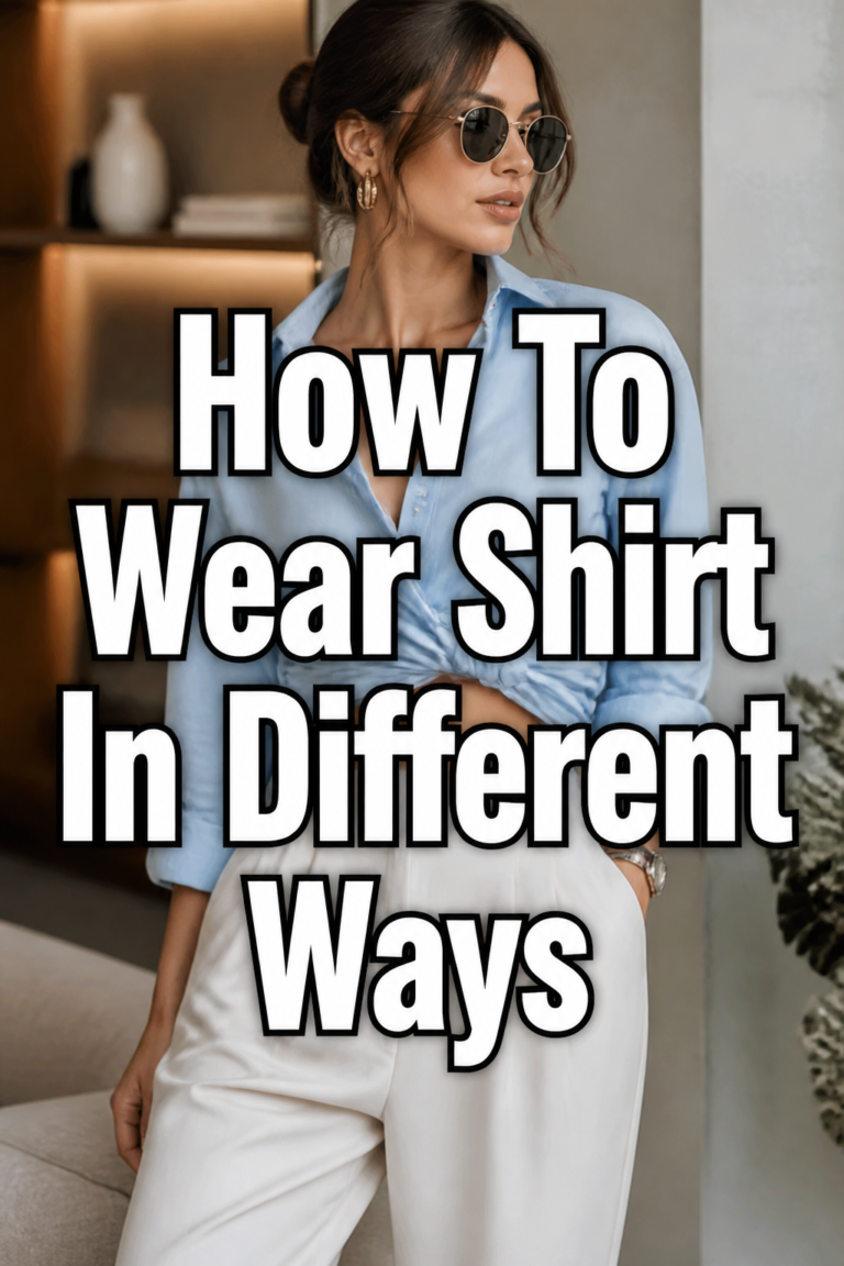 👕 How To Wear Shirt In Different Ways